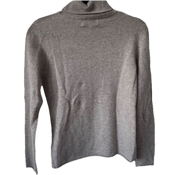 New Magaschoni Cashmere Turtleneck Sweater In Pebble Heather  Size Small - Picture 5 of 5